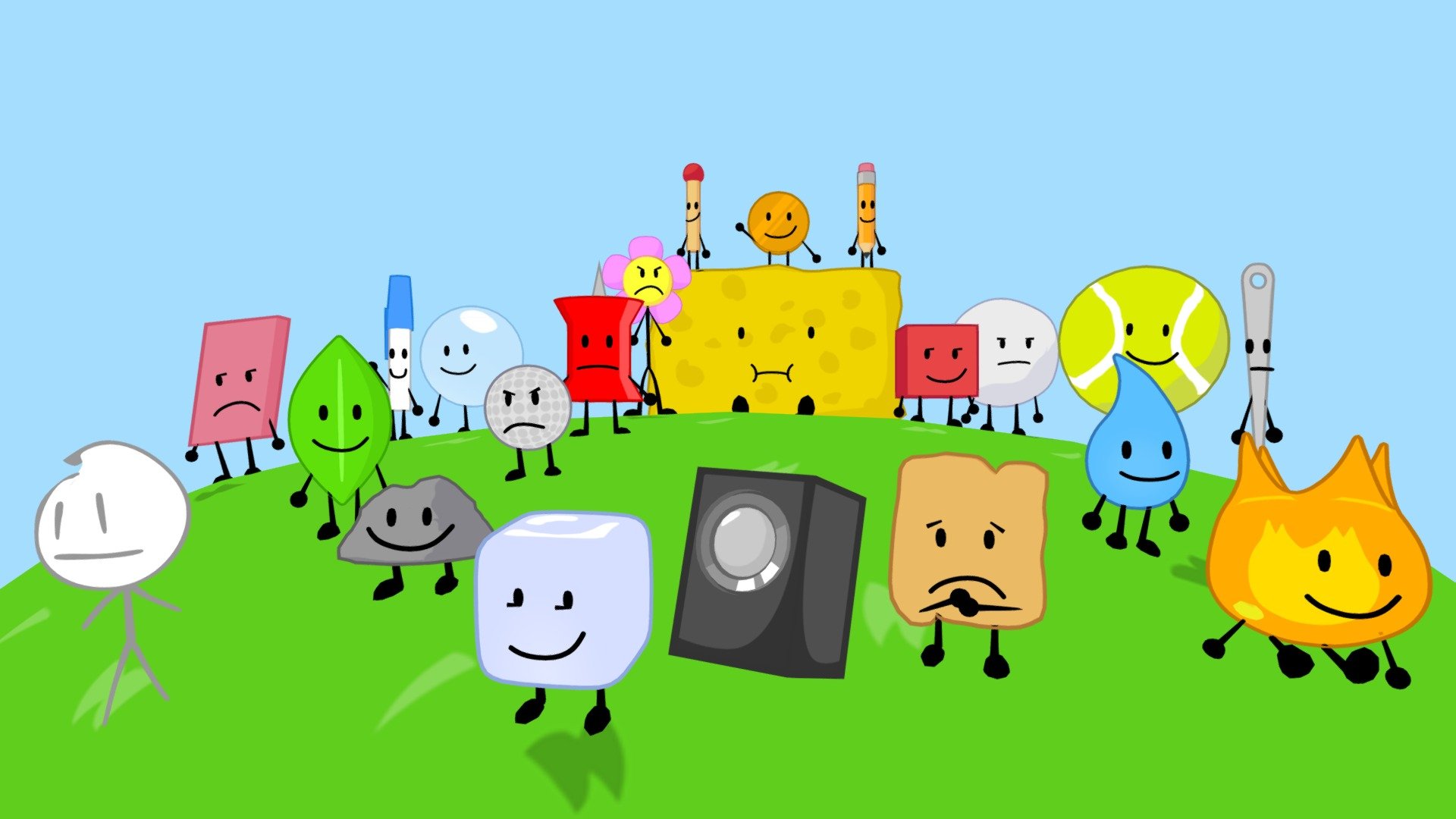 BFDI Characters Pack 3d model