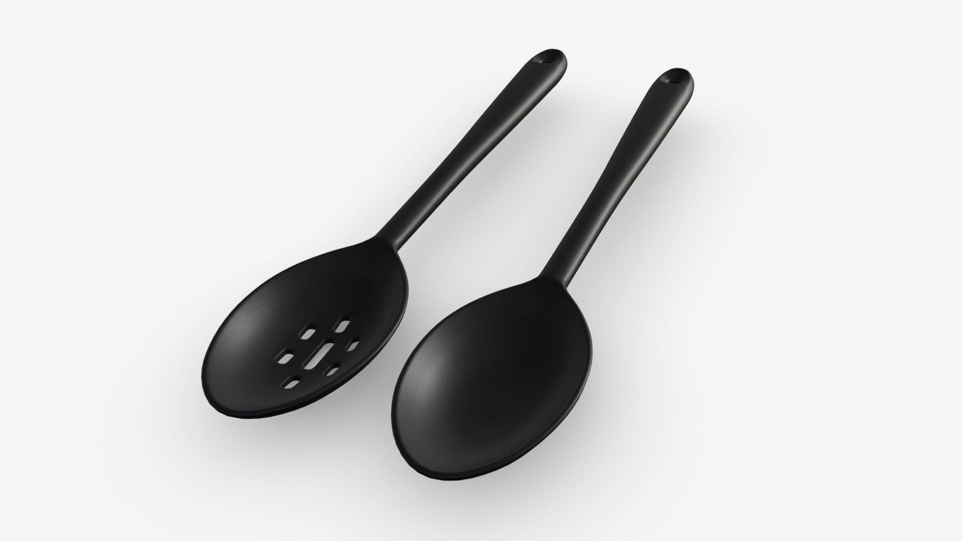 Cooking spoon 2-piece set 3d model