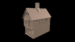 WIP British Tudor style building 28mm wargames