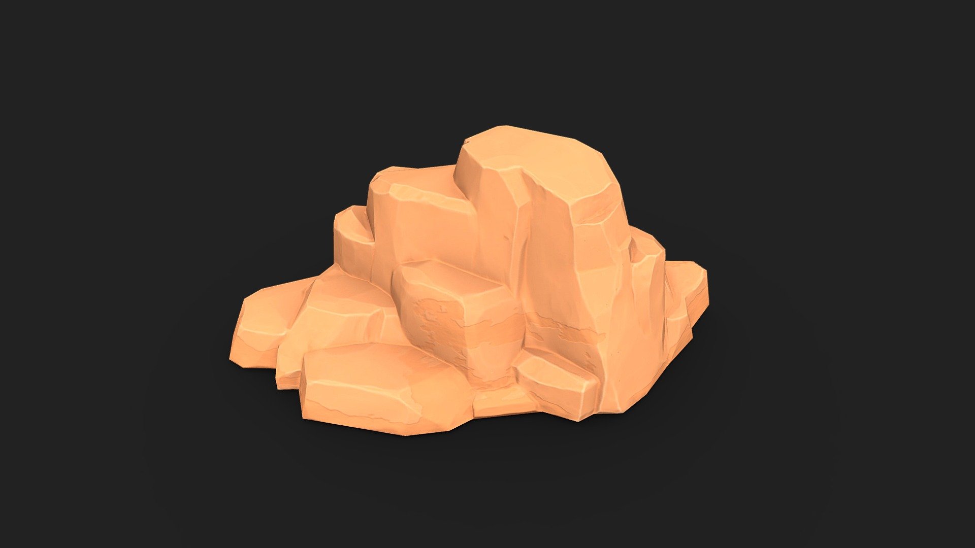 Rock | Sandstone | Desert 3d model