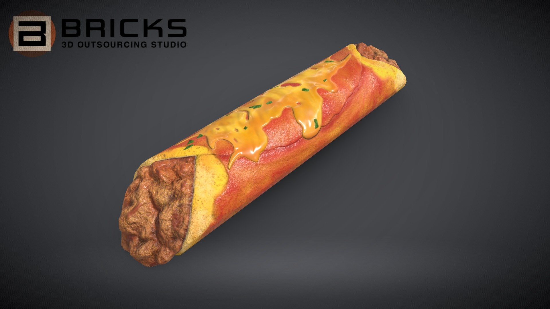 Beef Enchilada 3d model