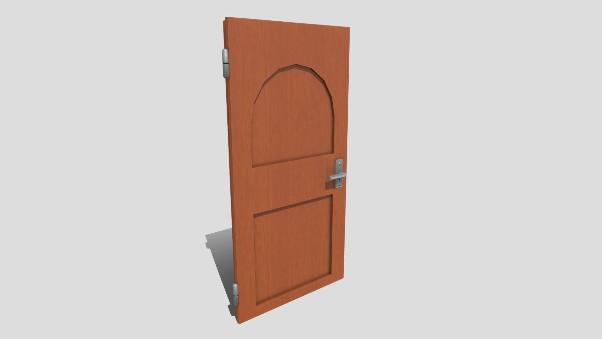 Toon Wooden Door 3d model