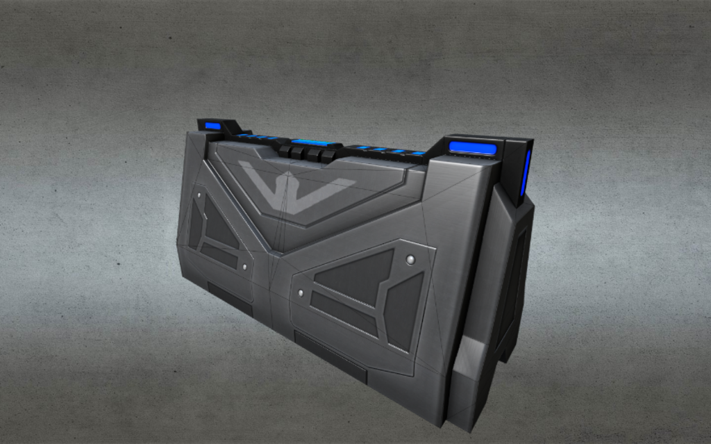 Sci-Fi Barrier 3d model