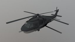 Black Hawk Low Poly