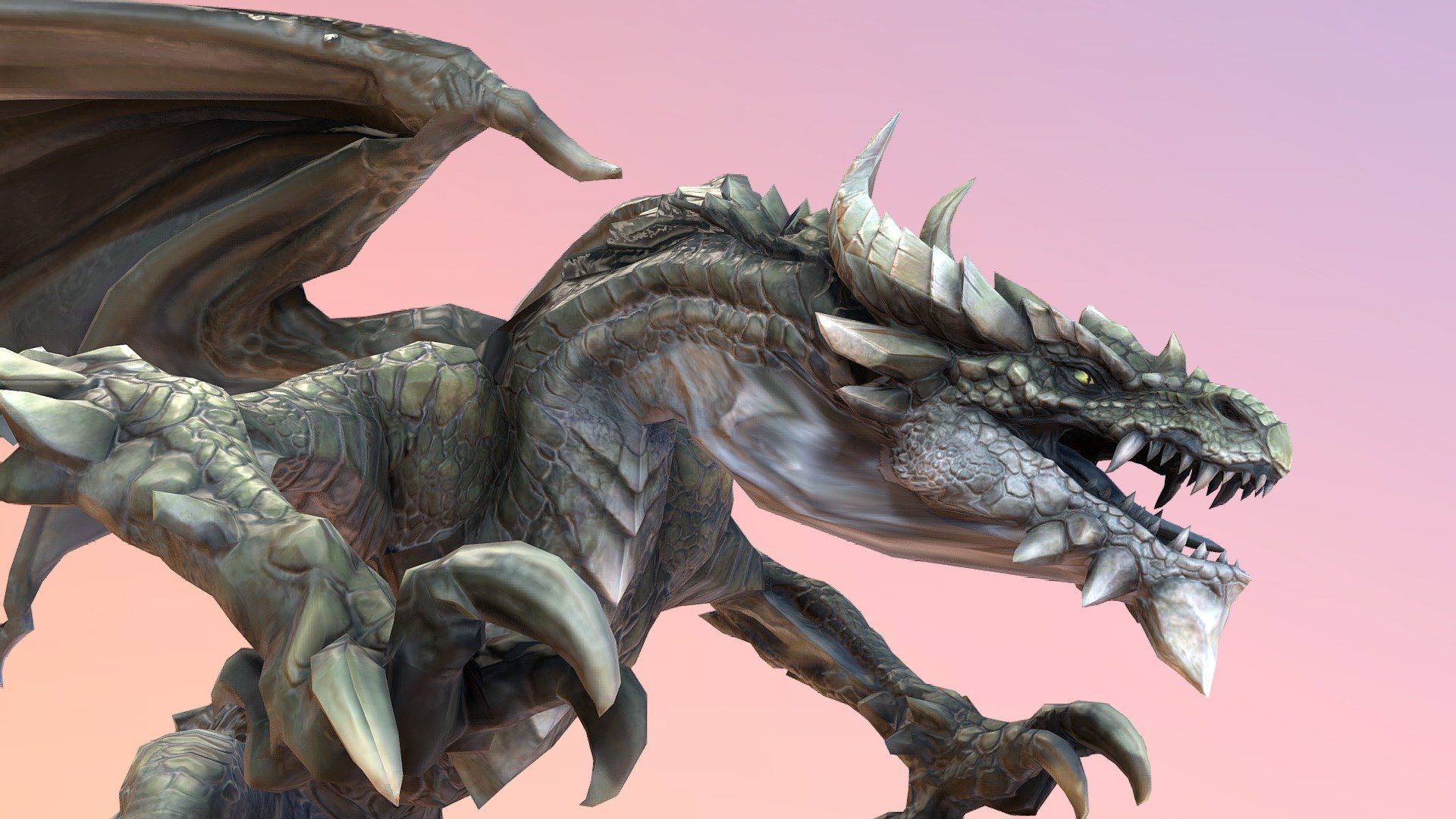 Boss Dragon Animated 3d model