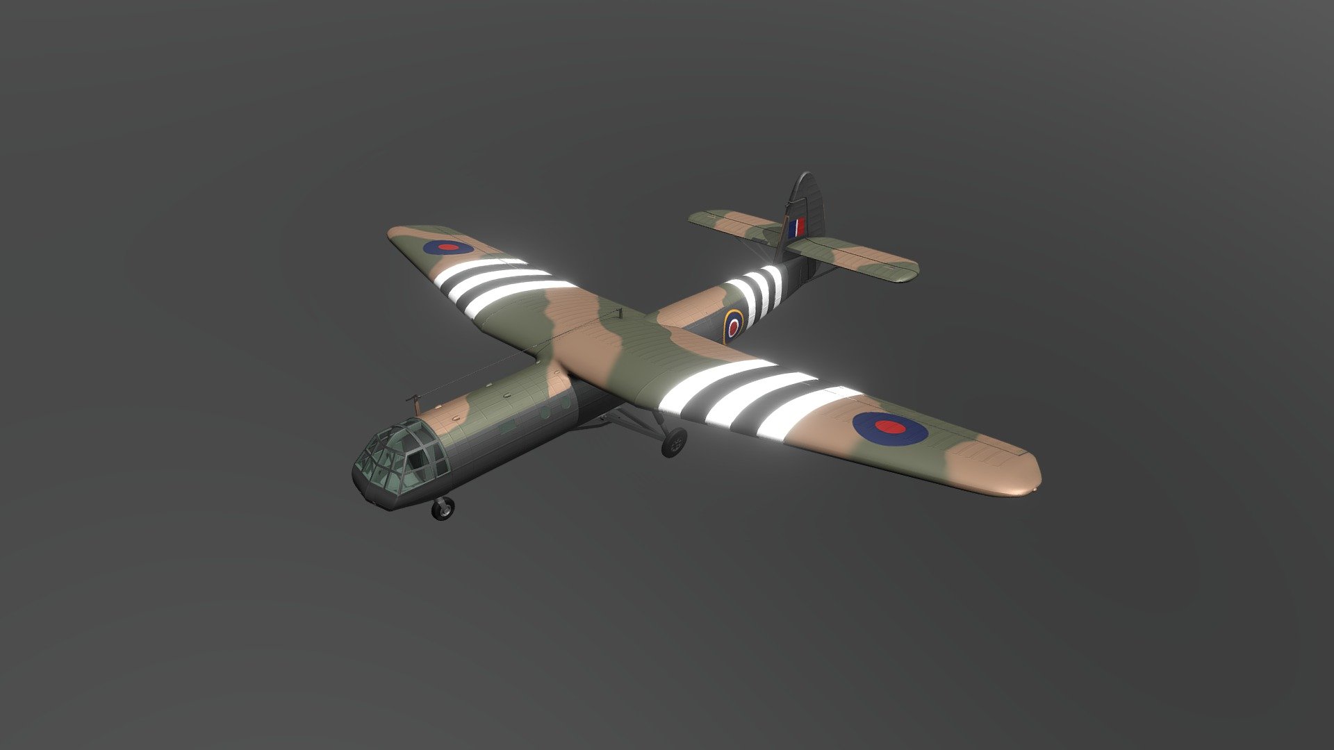 AS.51 Horsa Glider 3d model