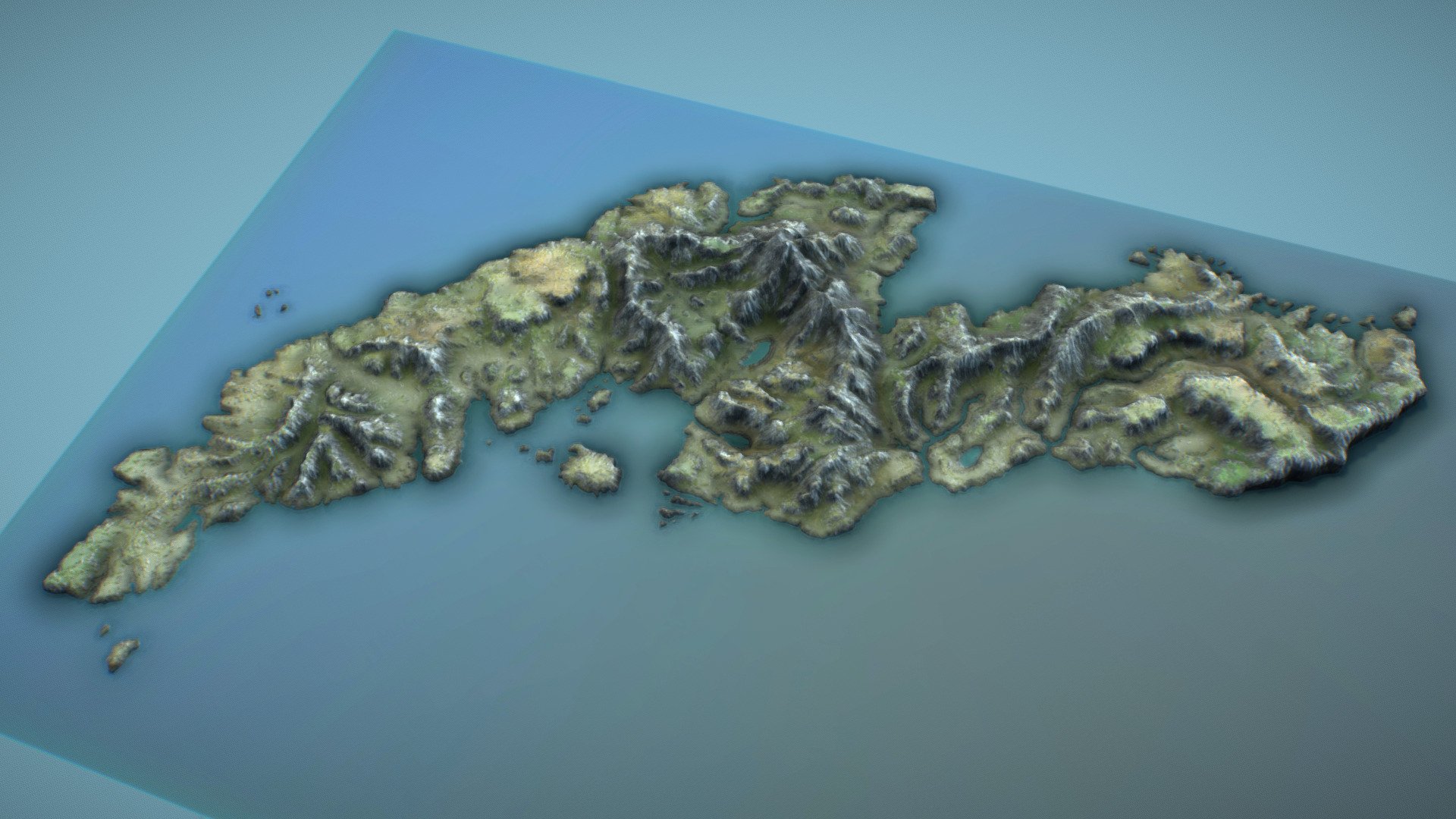 High Rock 3D Map 3d model