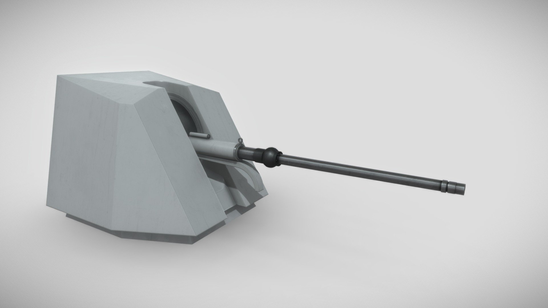 76mm Bofors Super Rapid Stealth 3d model