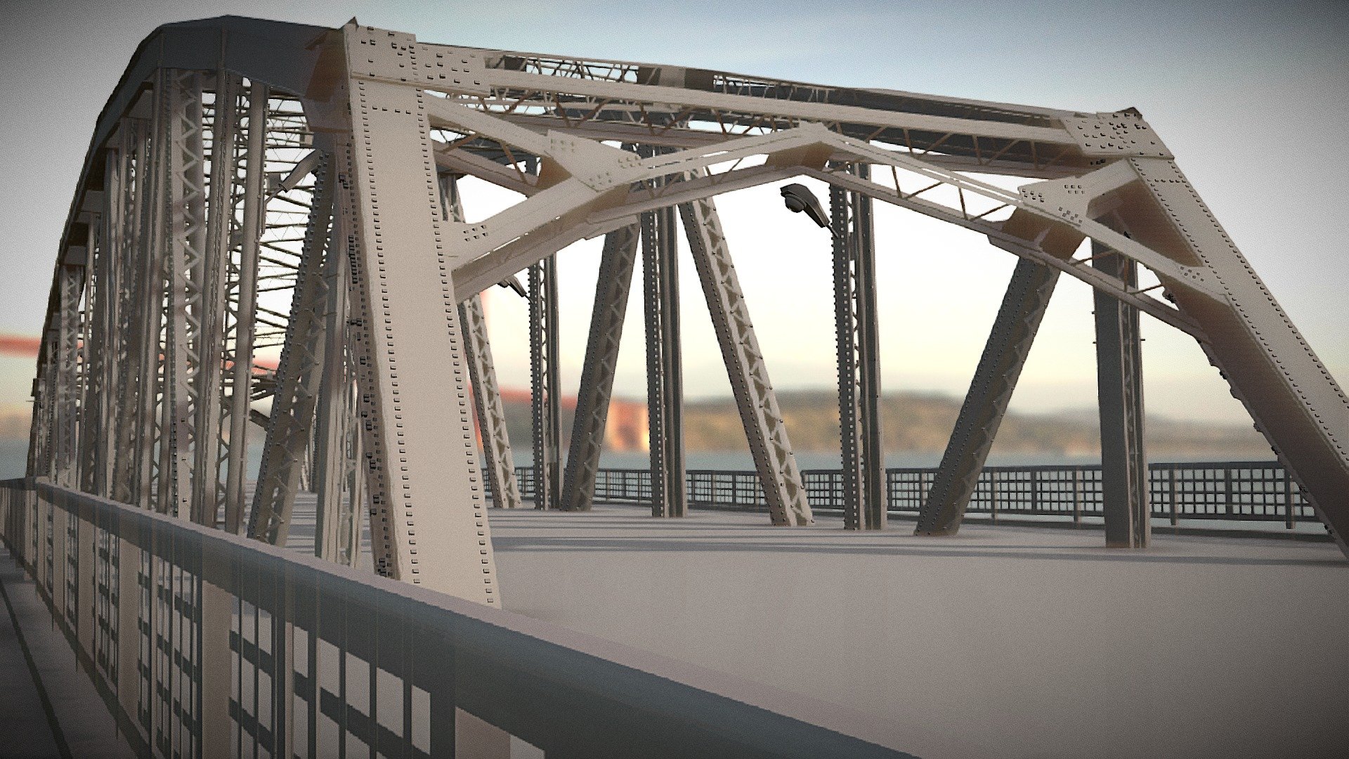 Memorial Bridge 3d model