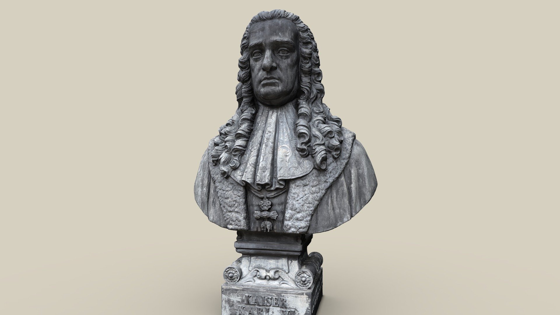 Büste Karl VI. 3d model