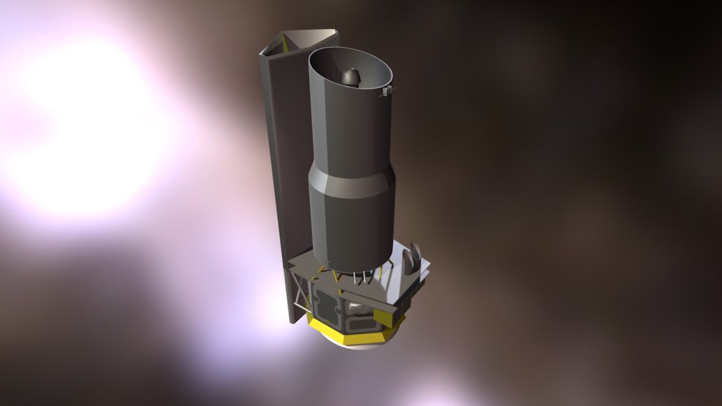 Spitzer Space Telescope 3d model