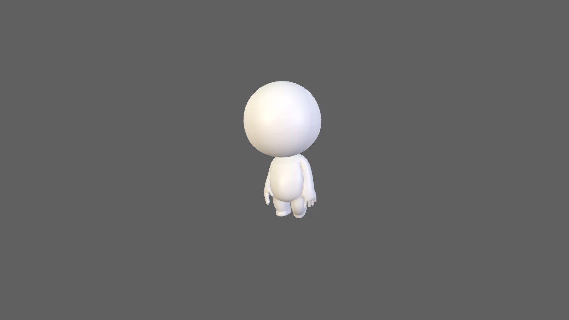 Rigged Stick Man 3d model