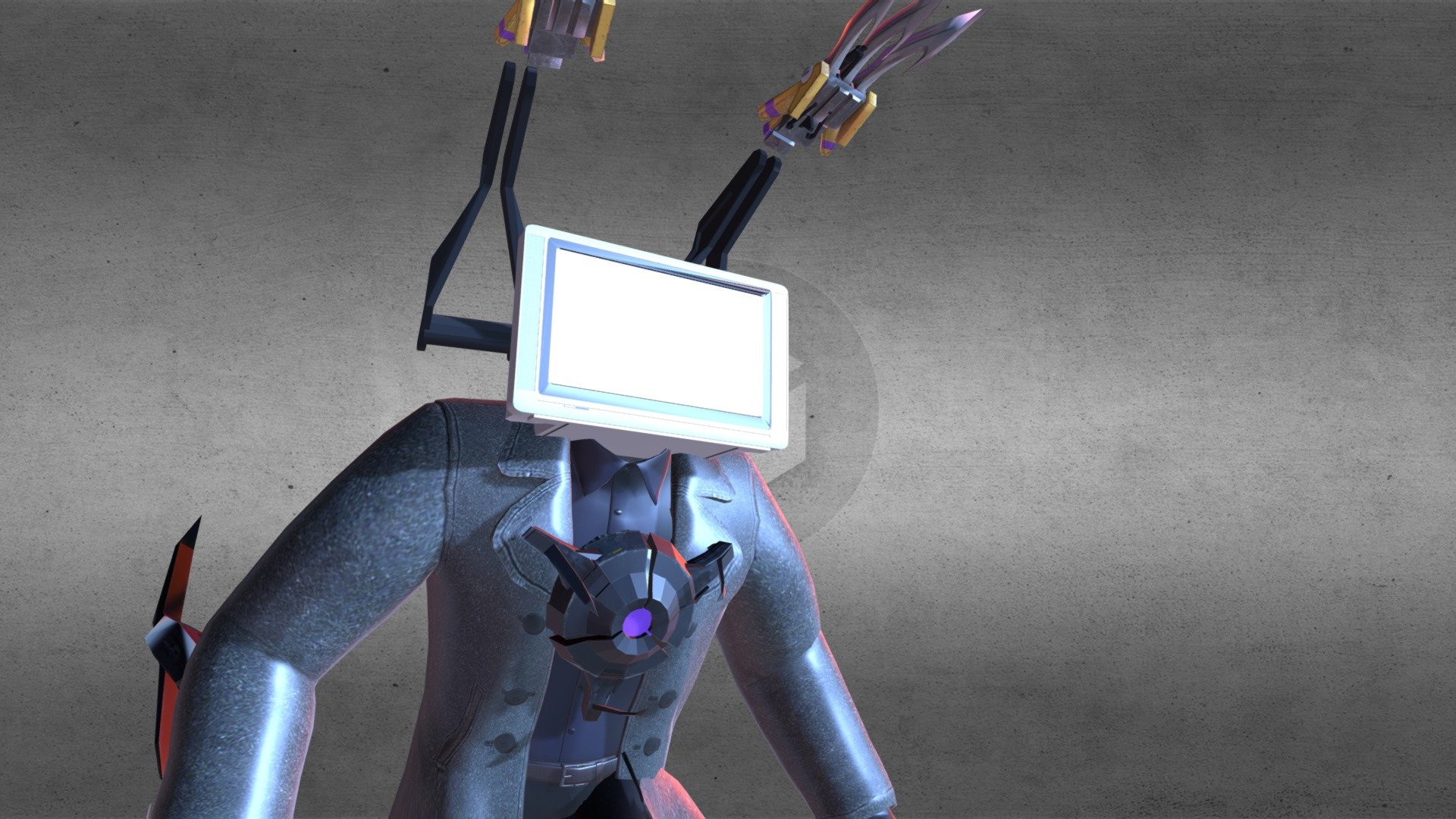 (READ DESC) Titan TV Man 3d model