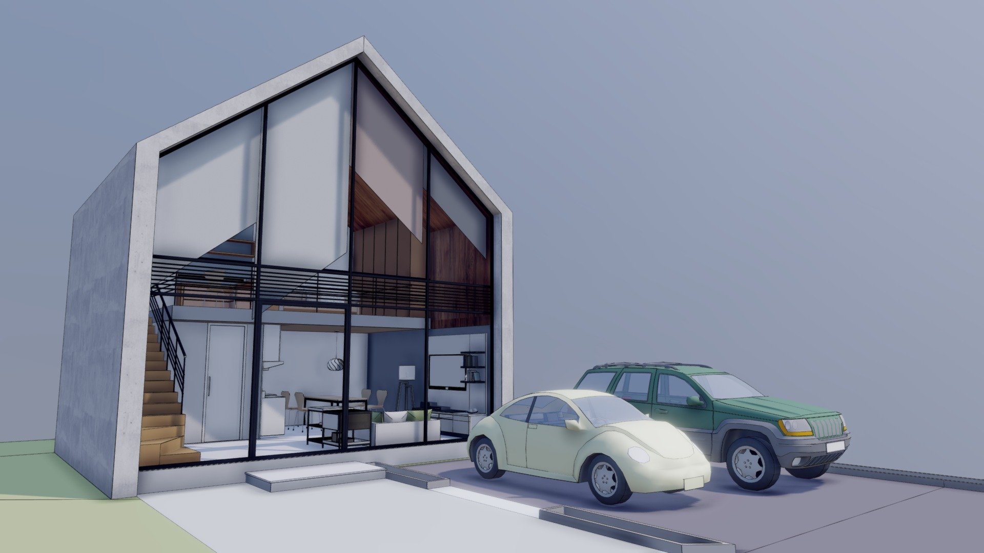 A Tiny House 3d model