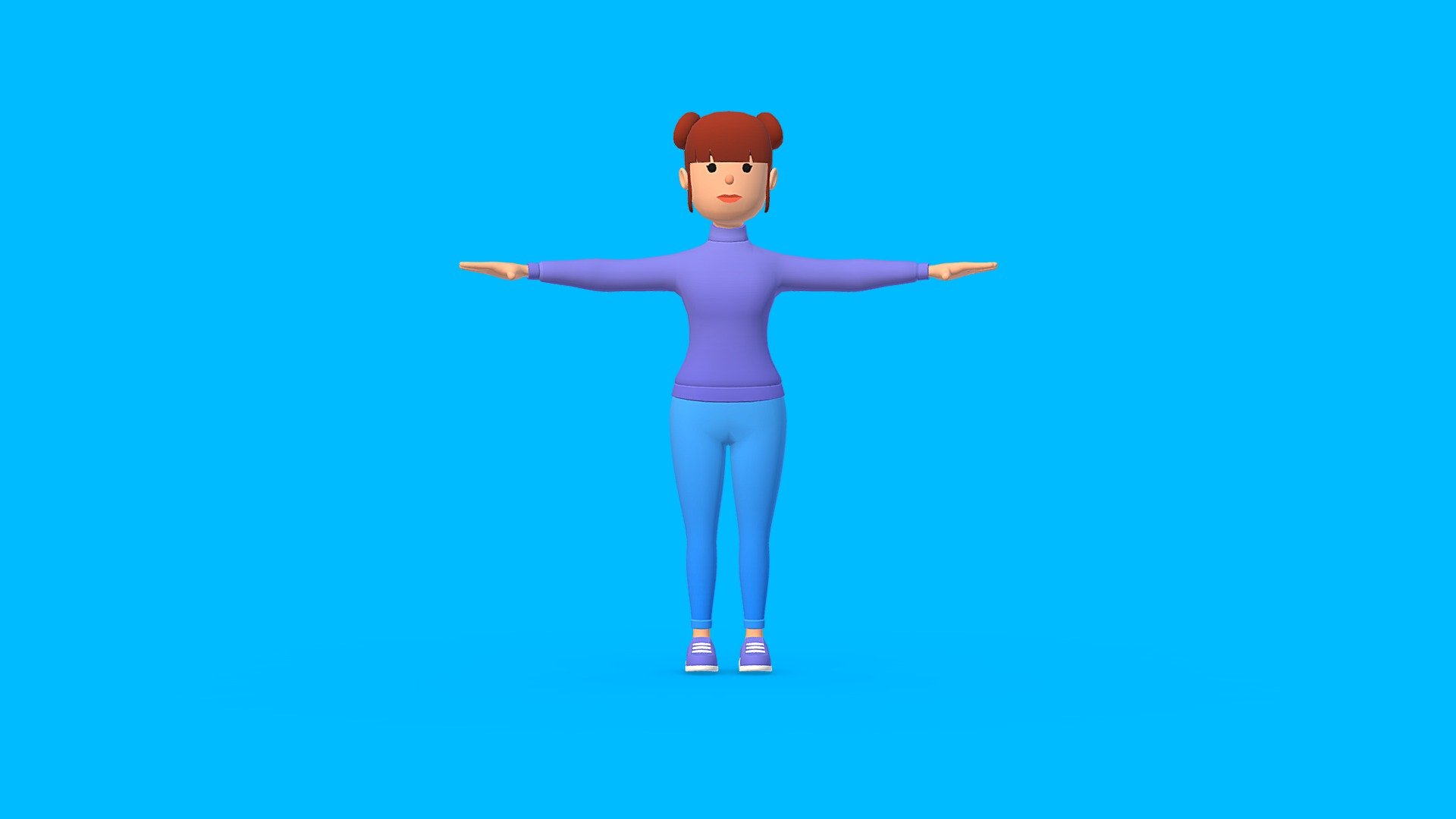 HYPER CASUAL CHARACTER 3d model