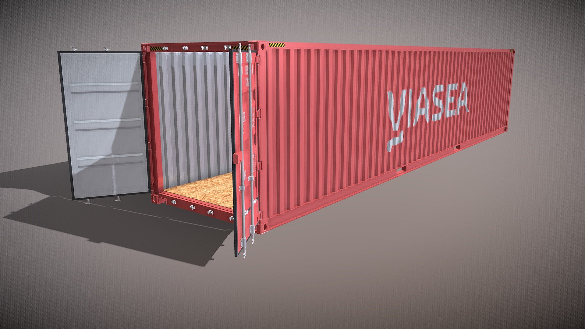 40ft Shipping Container Viasea 3d model