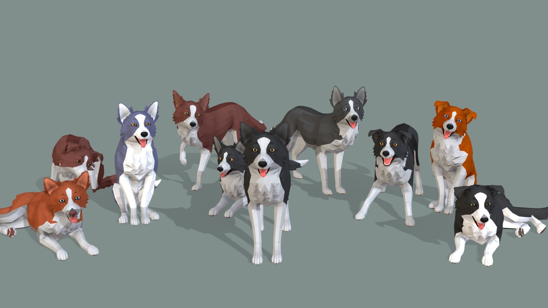 LowPoly Dog 3d model