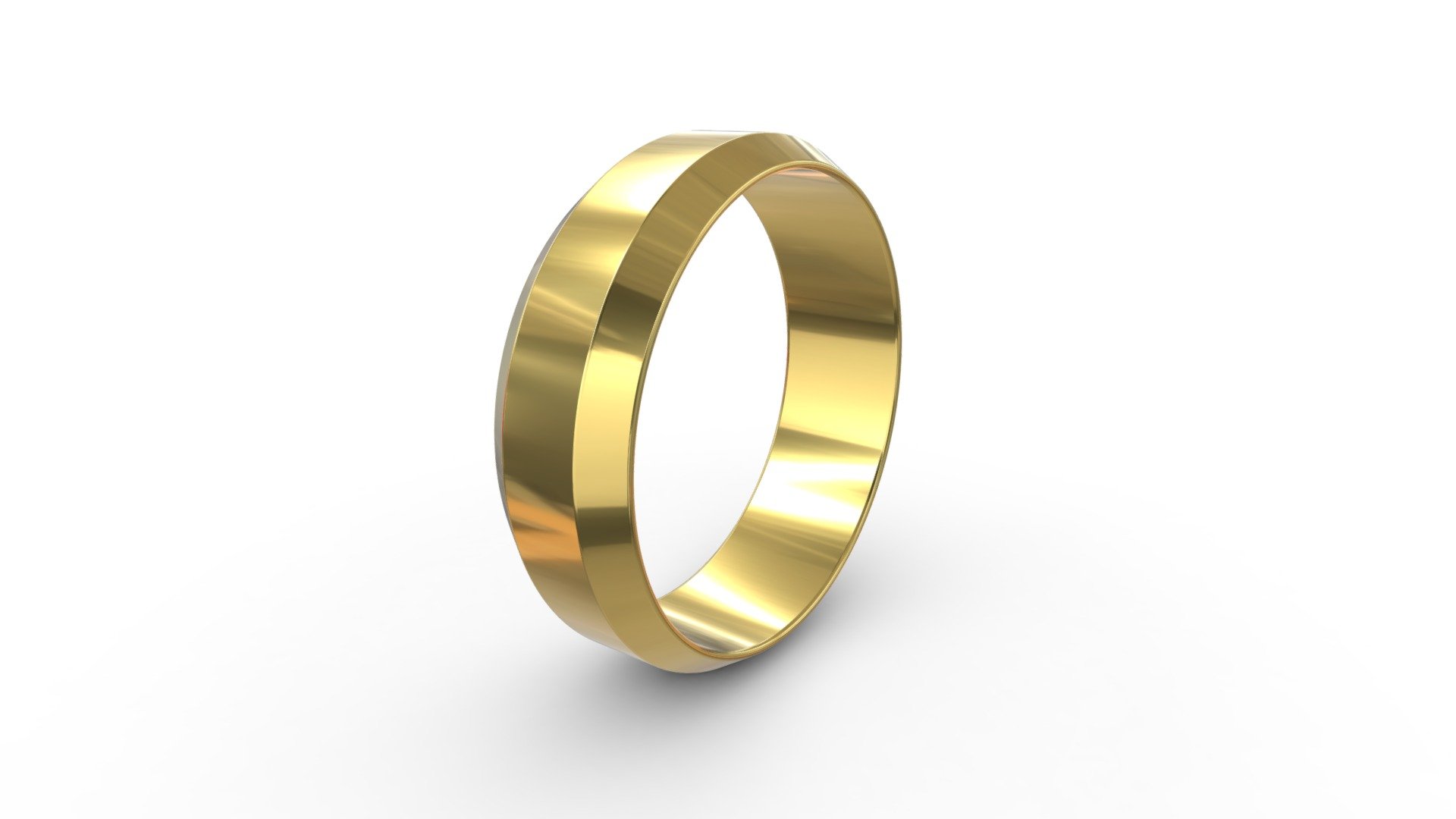 Chamfered Edge Ring 3d model