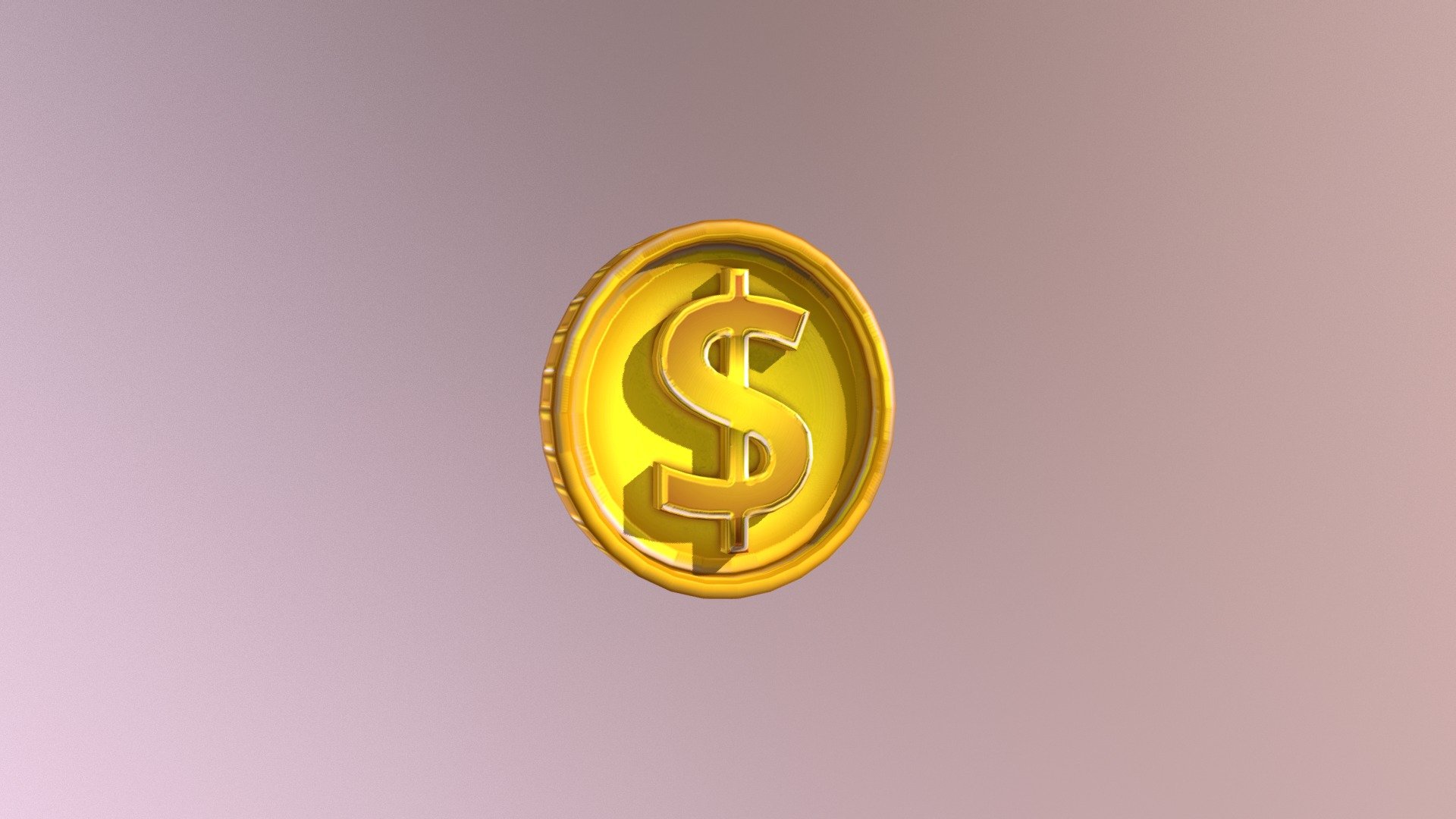 Dollar Coin 3d model