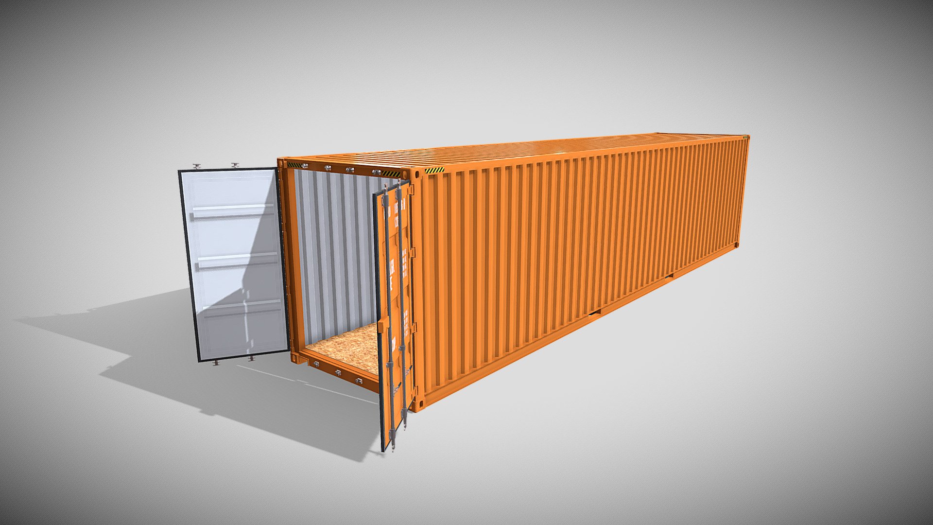 40ft Shipping Container High Cube 3d model