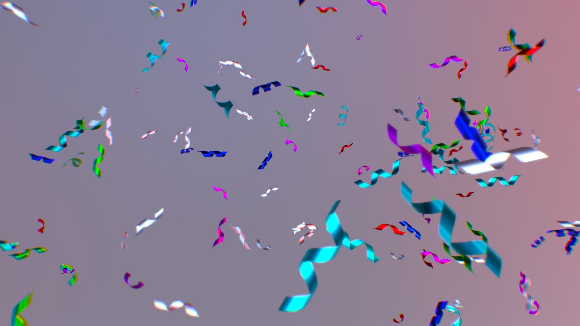 CONFETTI COLOR RAINBOW 3d model