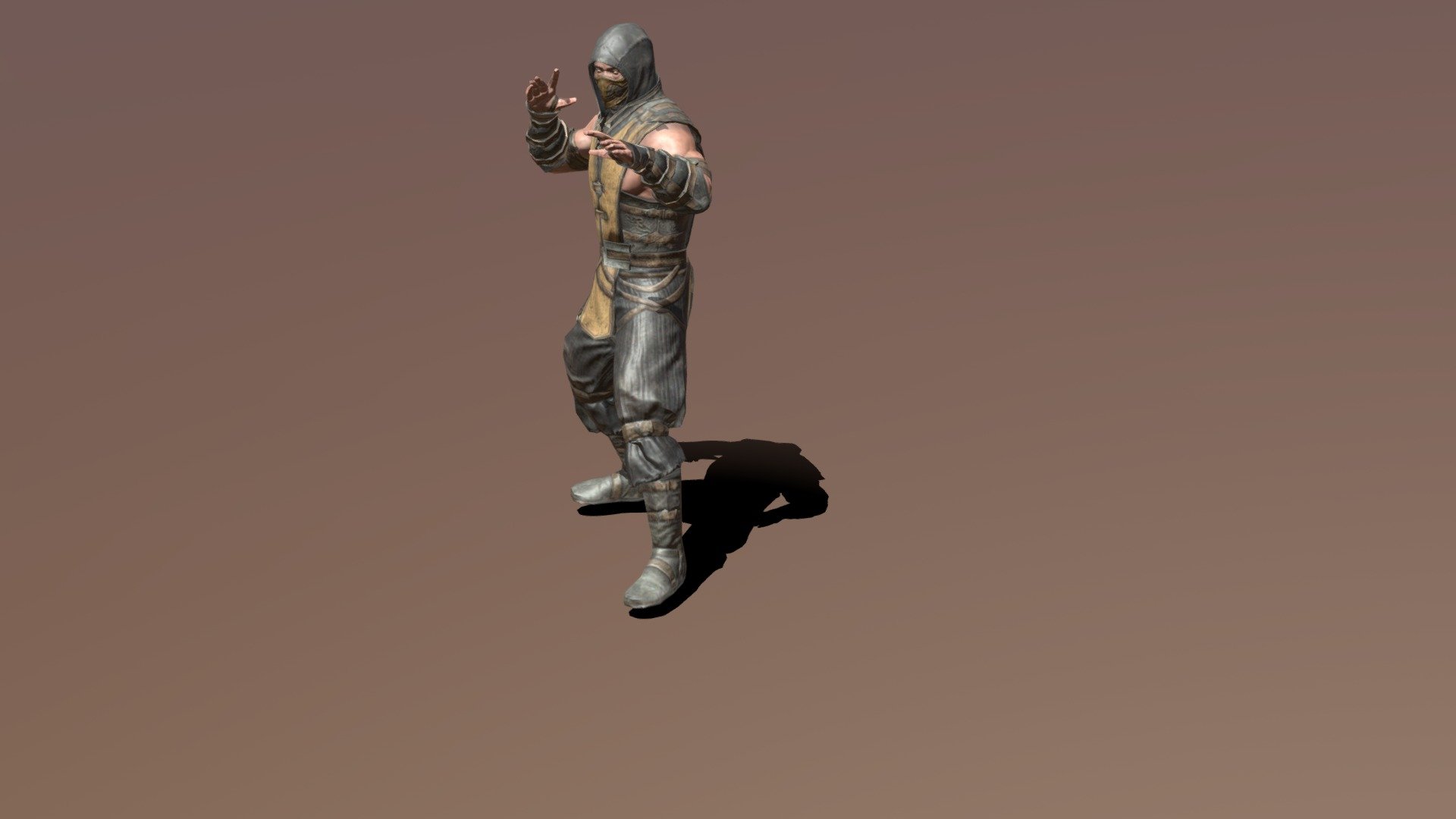 mortal combat character 3d model