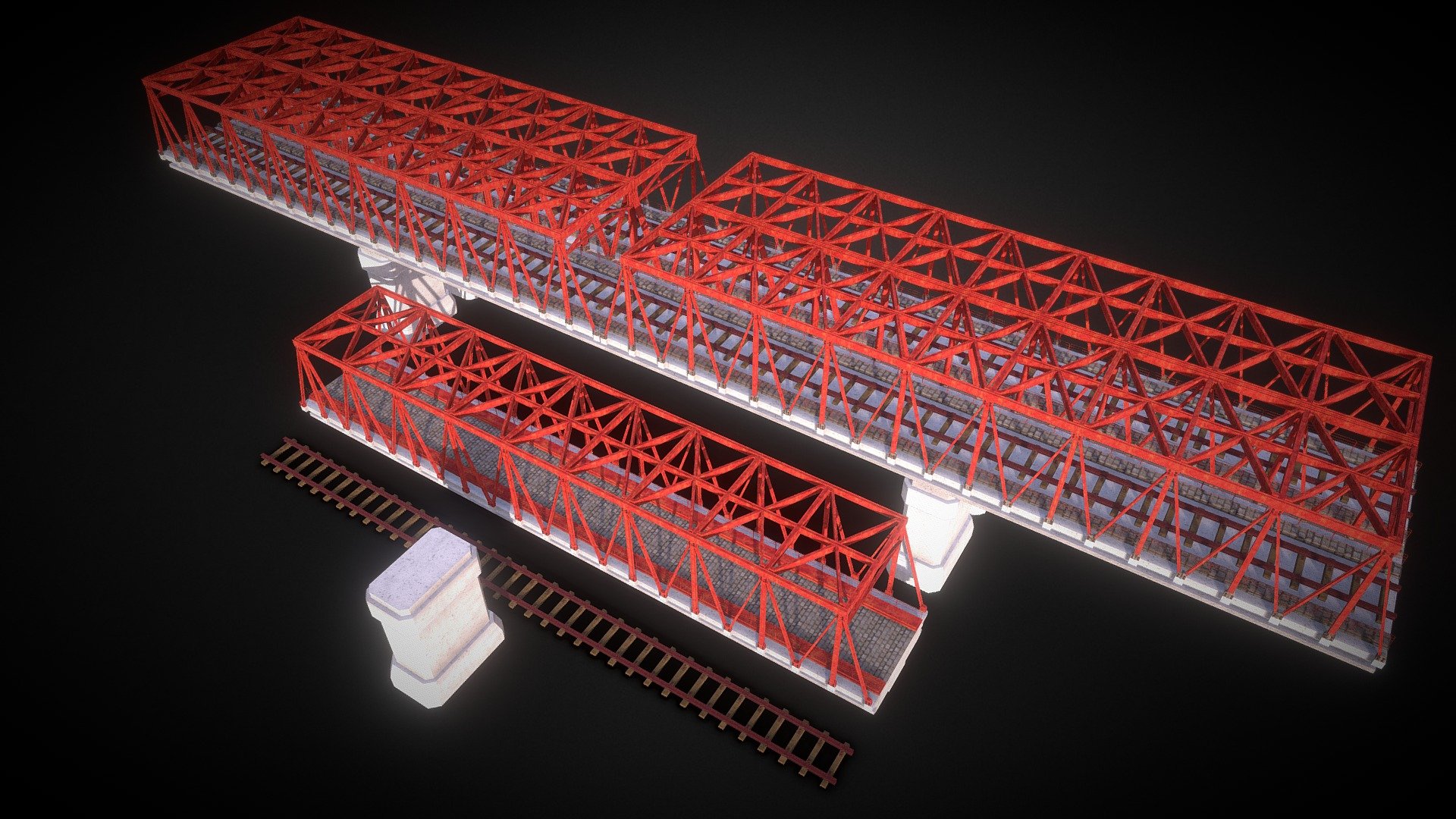 Rail Bridge 3d model