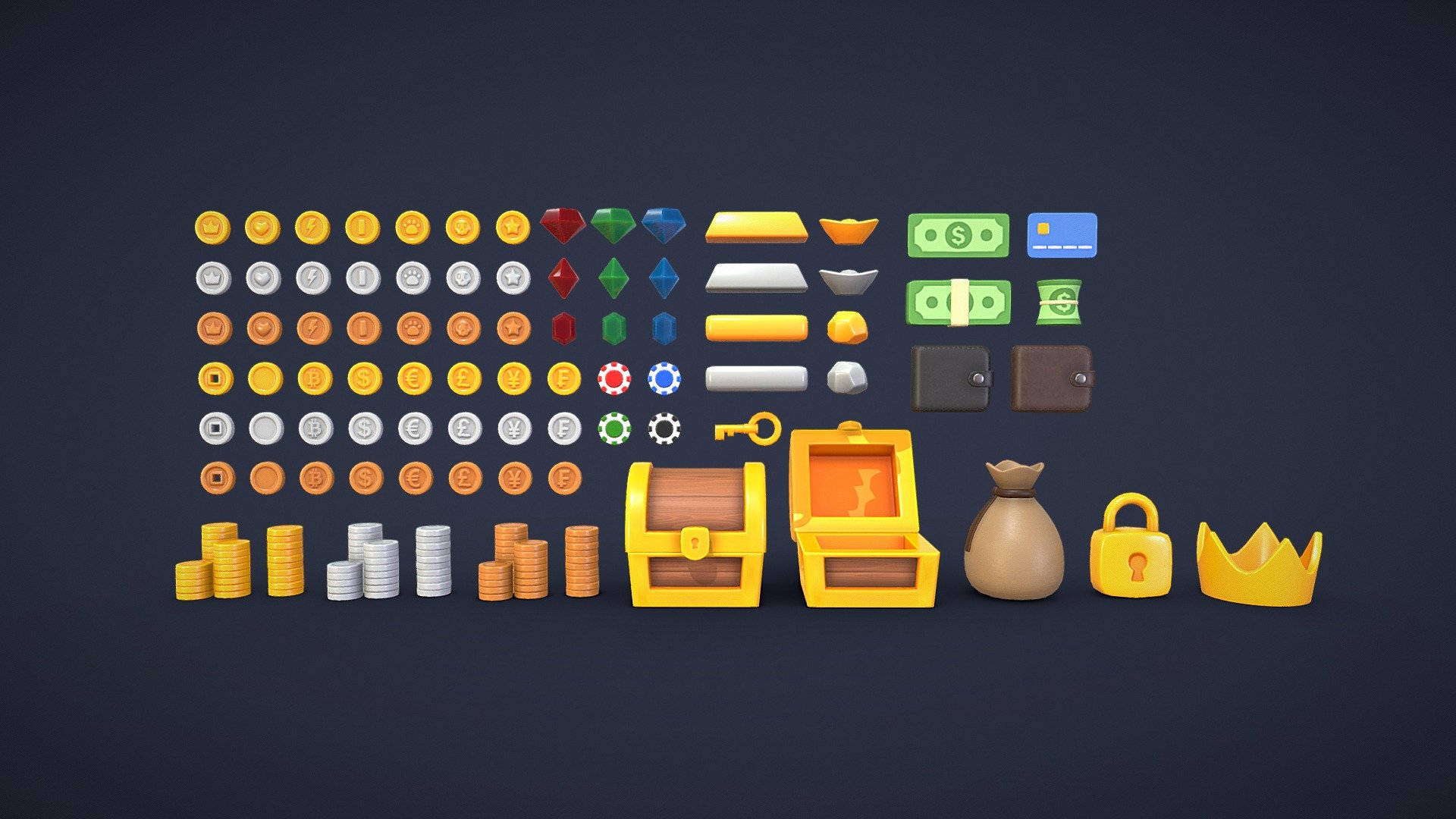 Treasure and Reward Pack 3d model