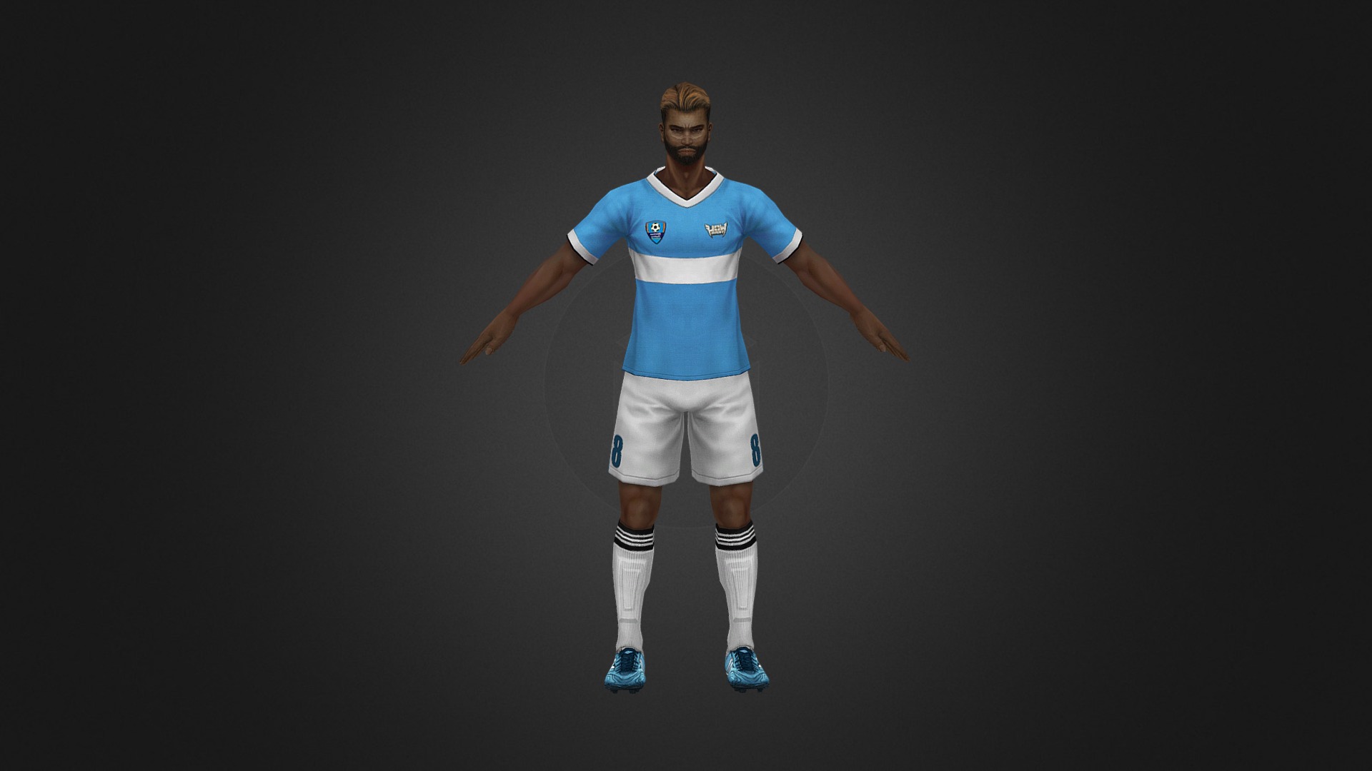 Moshin Soccer blue 3d model