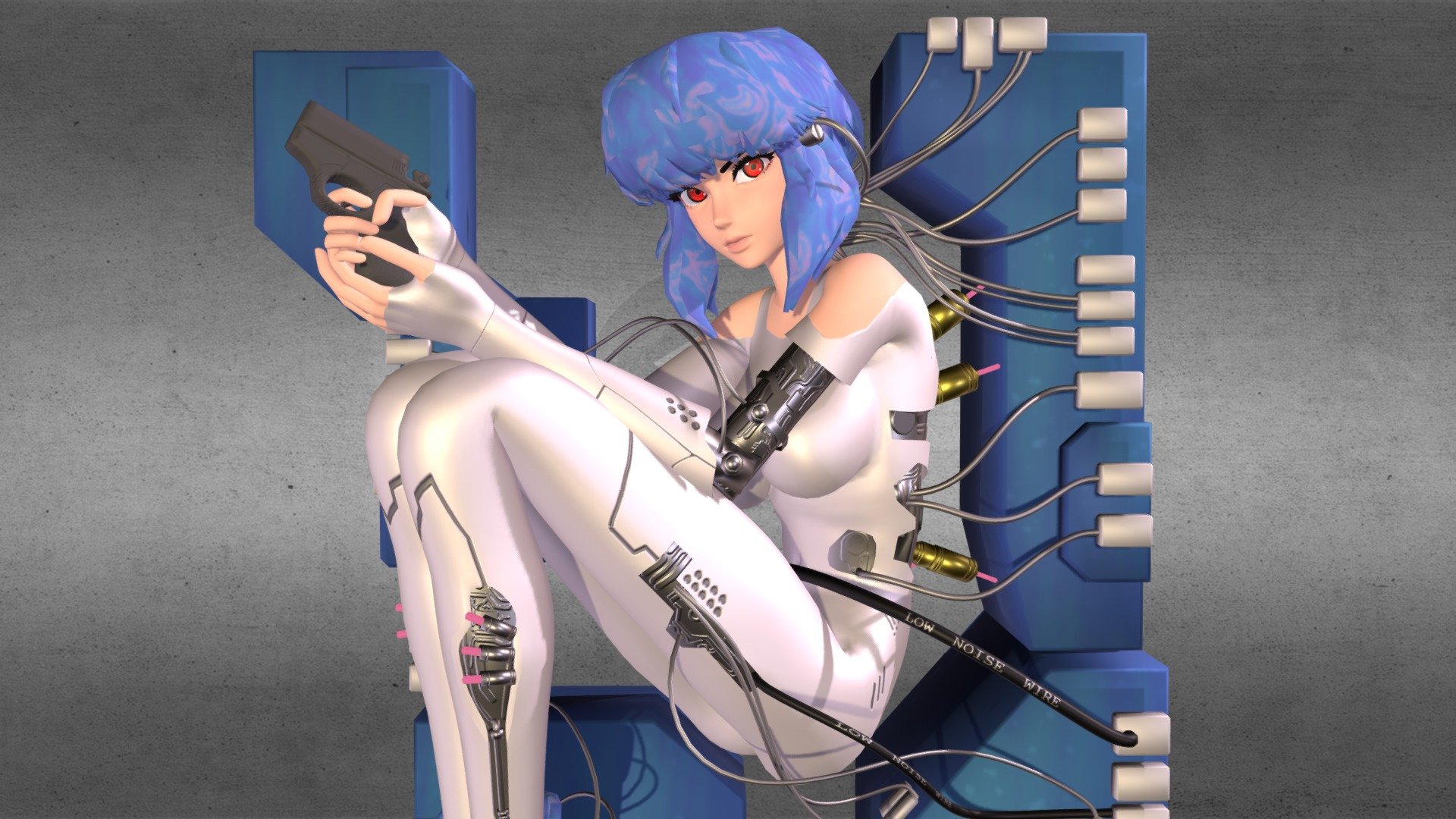 Motoko Kusanagi 3d model