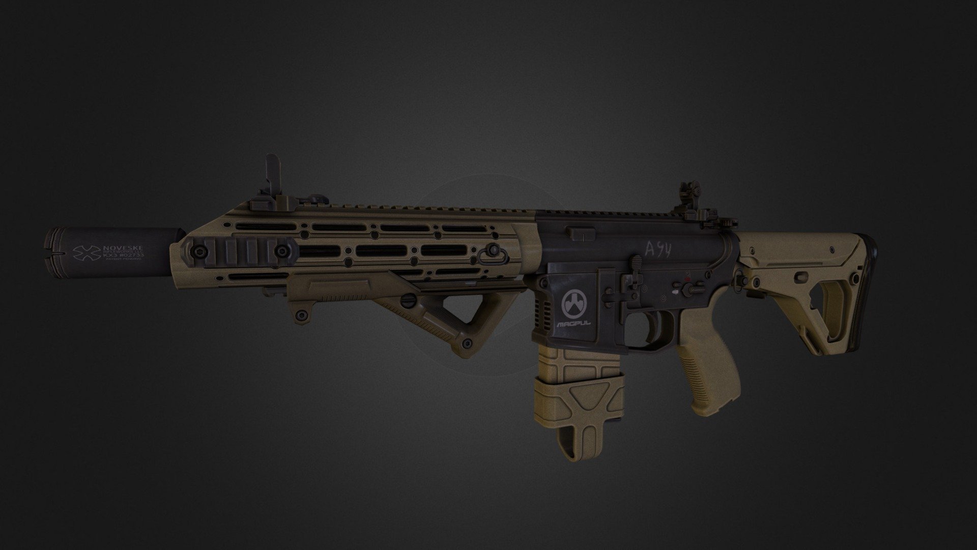 ImBrokeRUs RU-556 with 4Echos textures 3d model