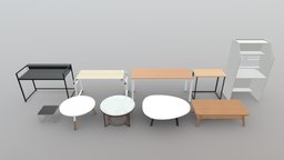 Table Pack | Blender-UE5-C4D-3DS-max | 13