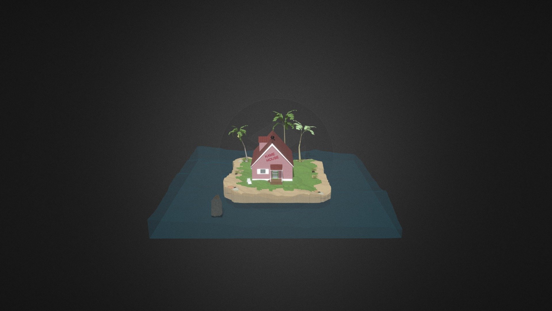 Kame House 3d model