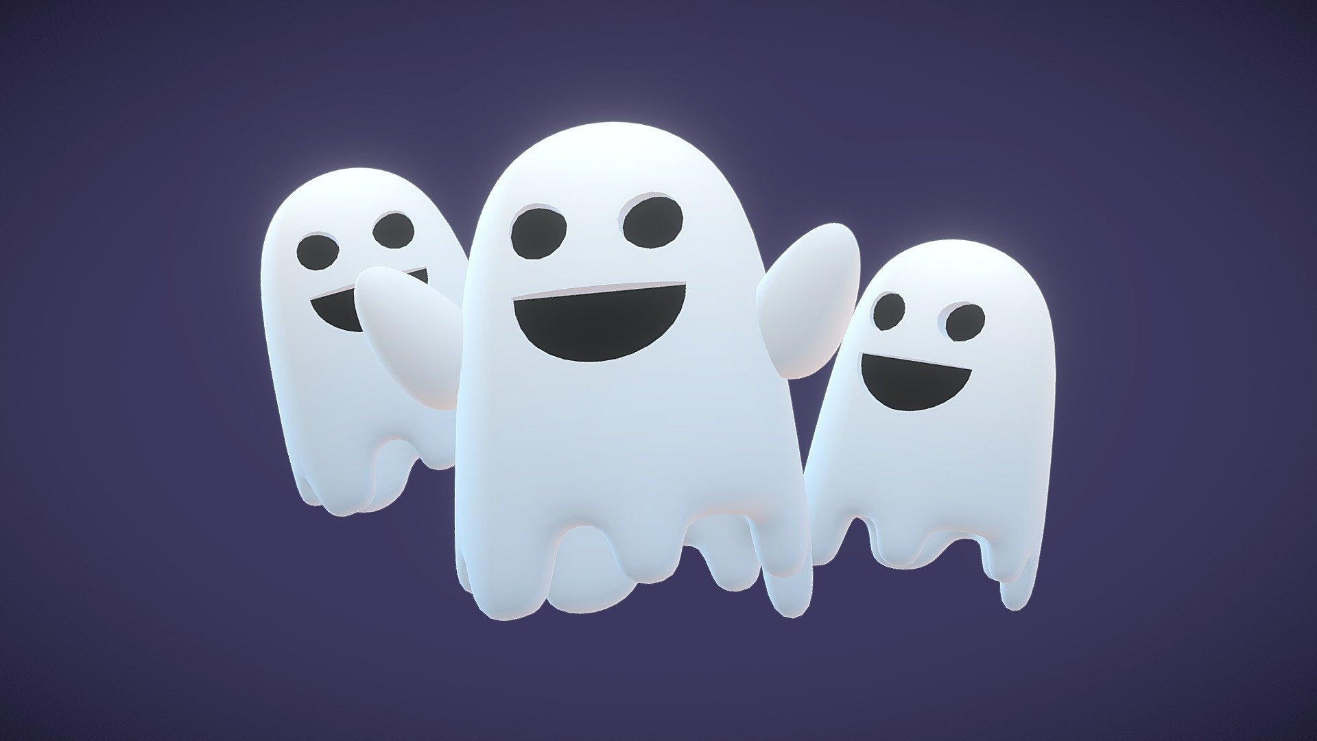 Spooky Ghost Halloween 3d model