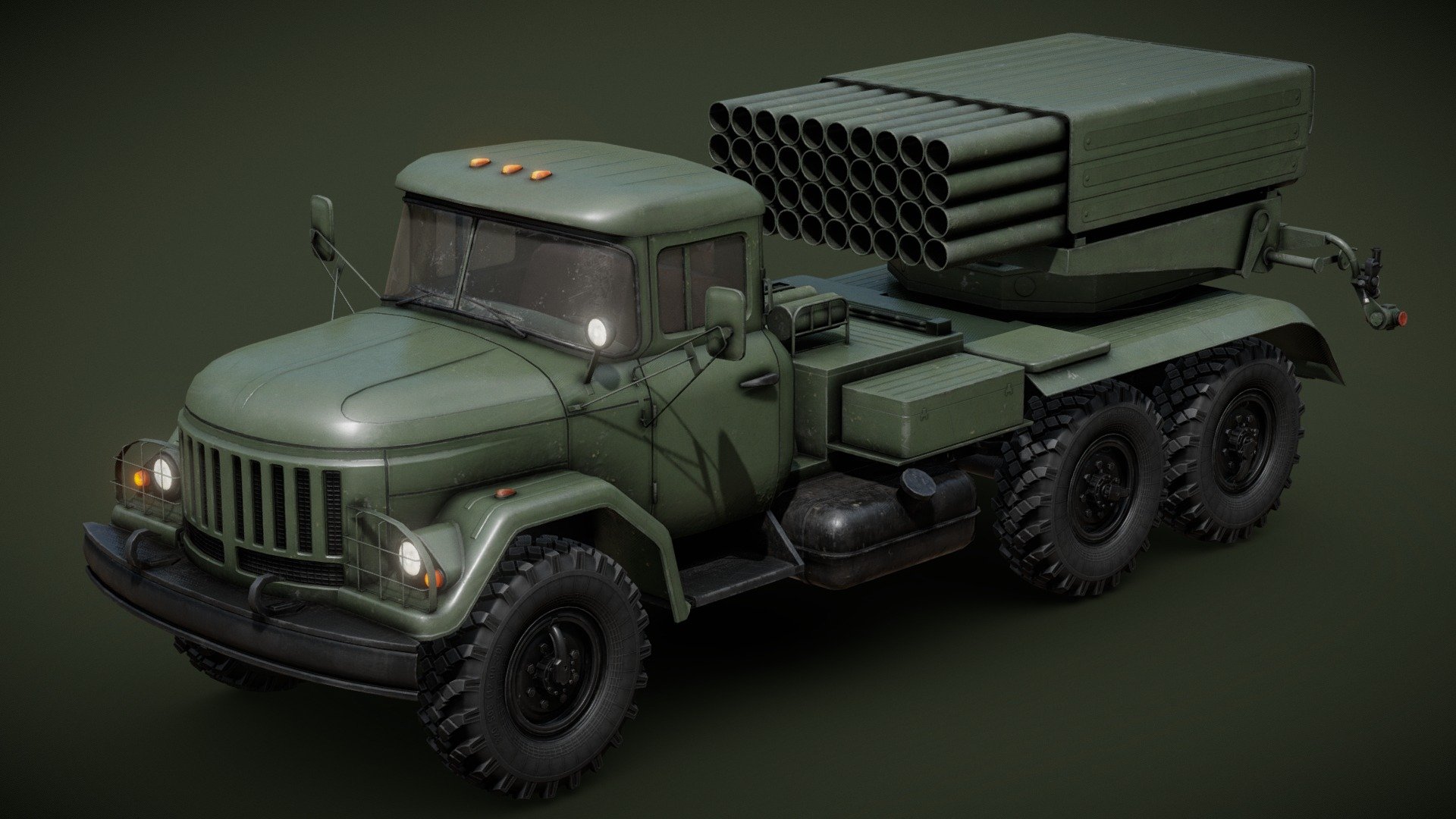 BM-21 Grad 3d model