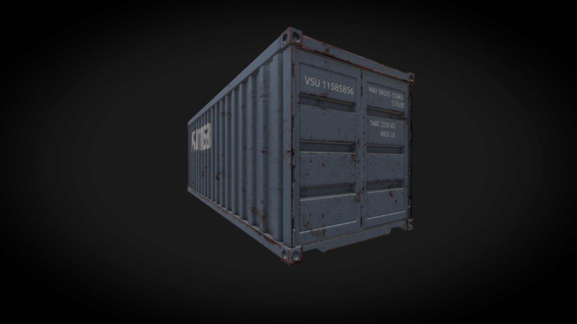 ship container 3d model