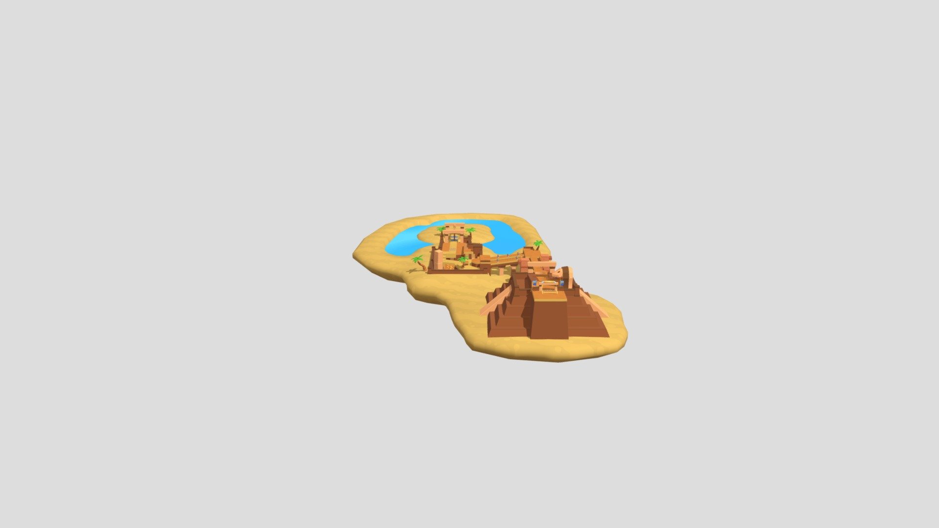 stumble guys lost temple 3d model