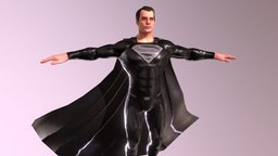 Superman (Henry Cavill) Black Suit 3D model