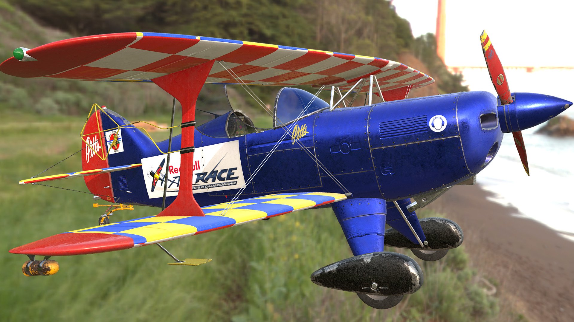 Pitts Special Stuntplane Air Race 3d model