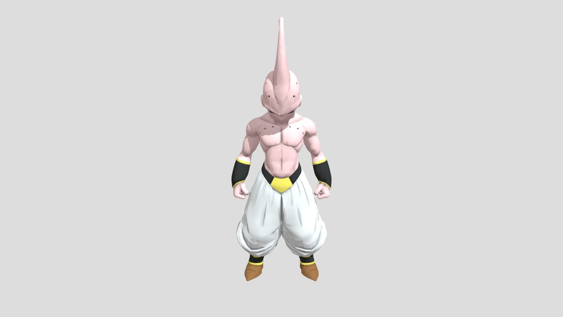 kid buu 3d model