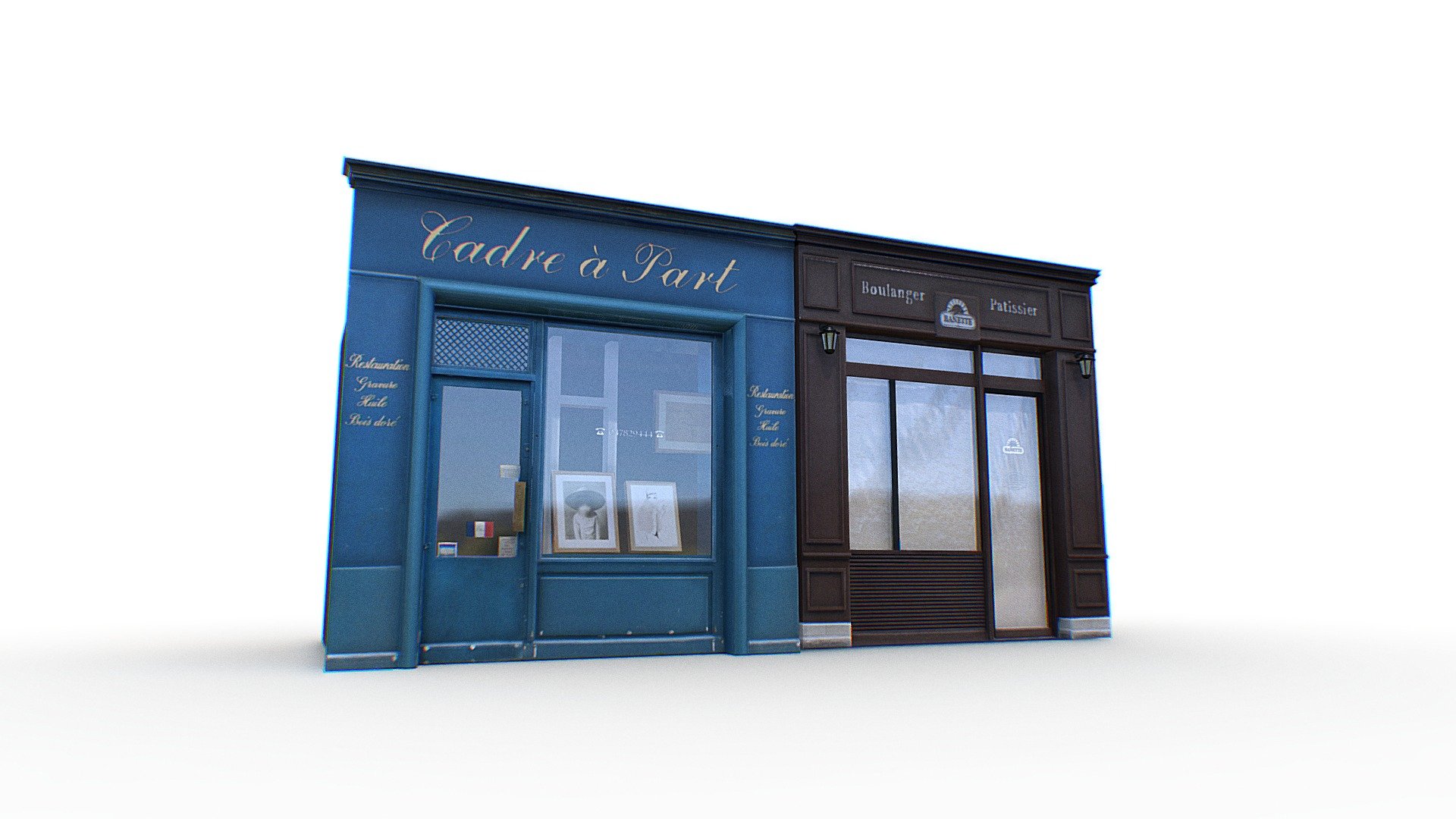 Store Facade 5 3d model