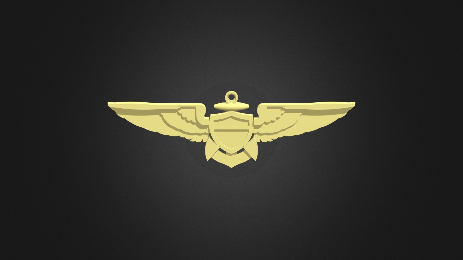 Top Gun Badge Wings 3d model