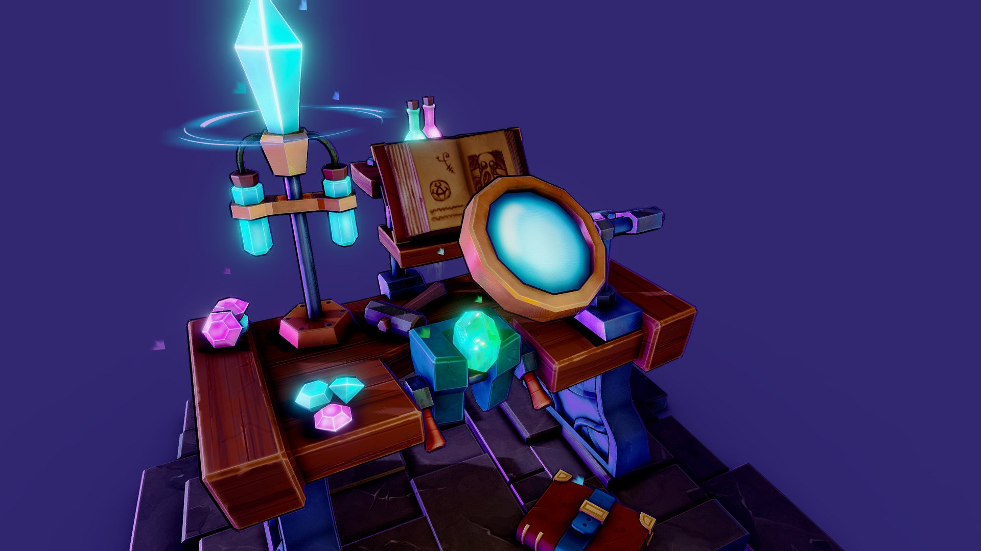 magic stylized 3d model