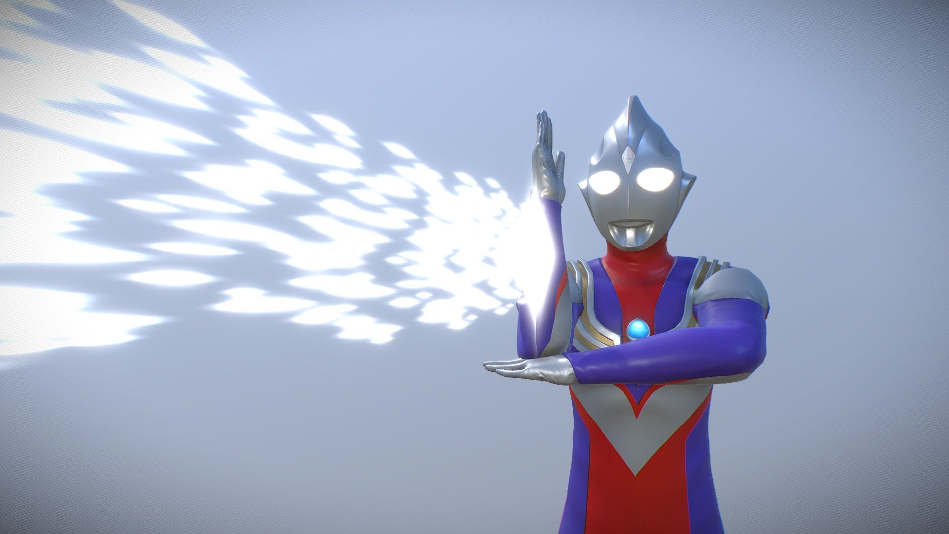 Ultraman Tiga Finisher 3d model