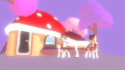 tigers and the mushroom house