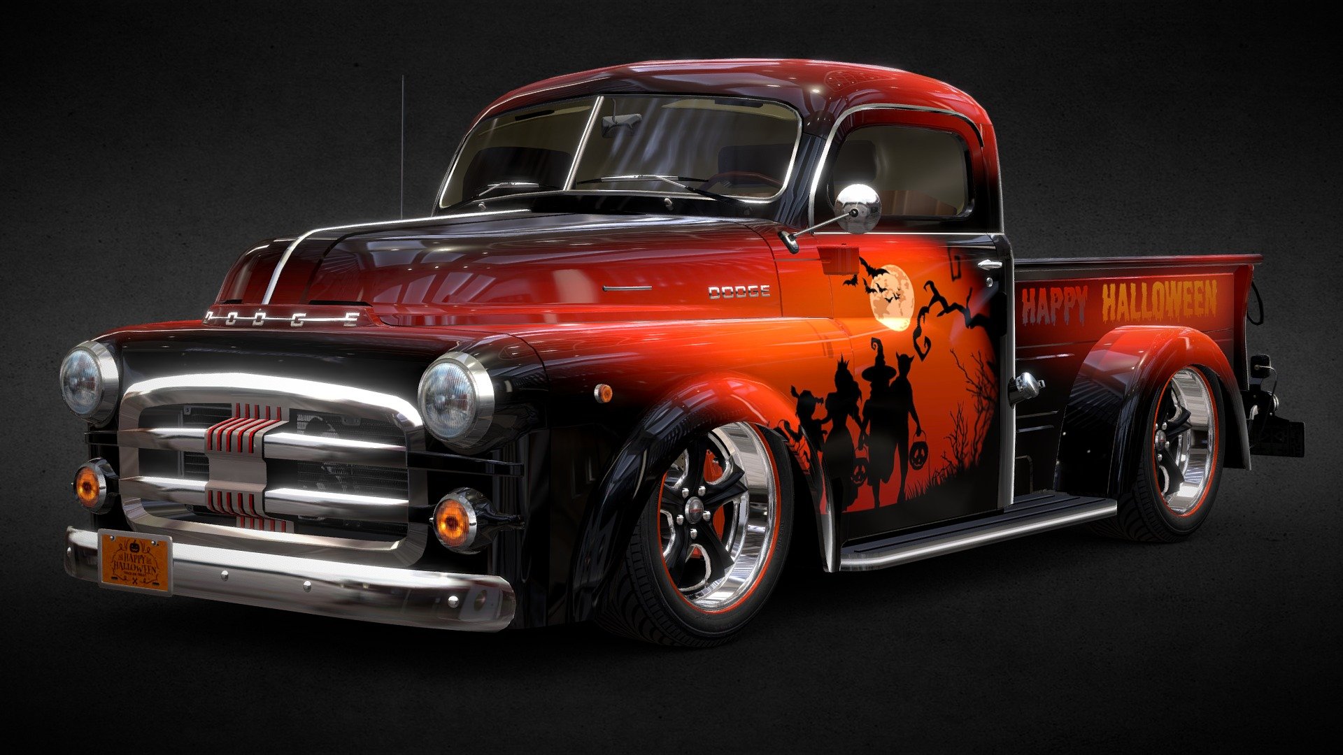 Dodge B-Series Pickup 1953 🎃Halloween Special 3d model