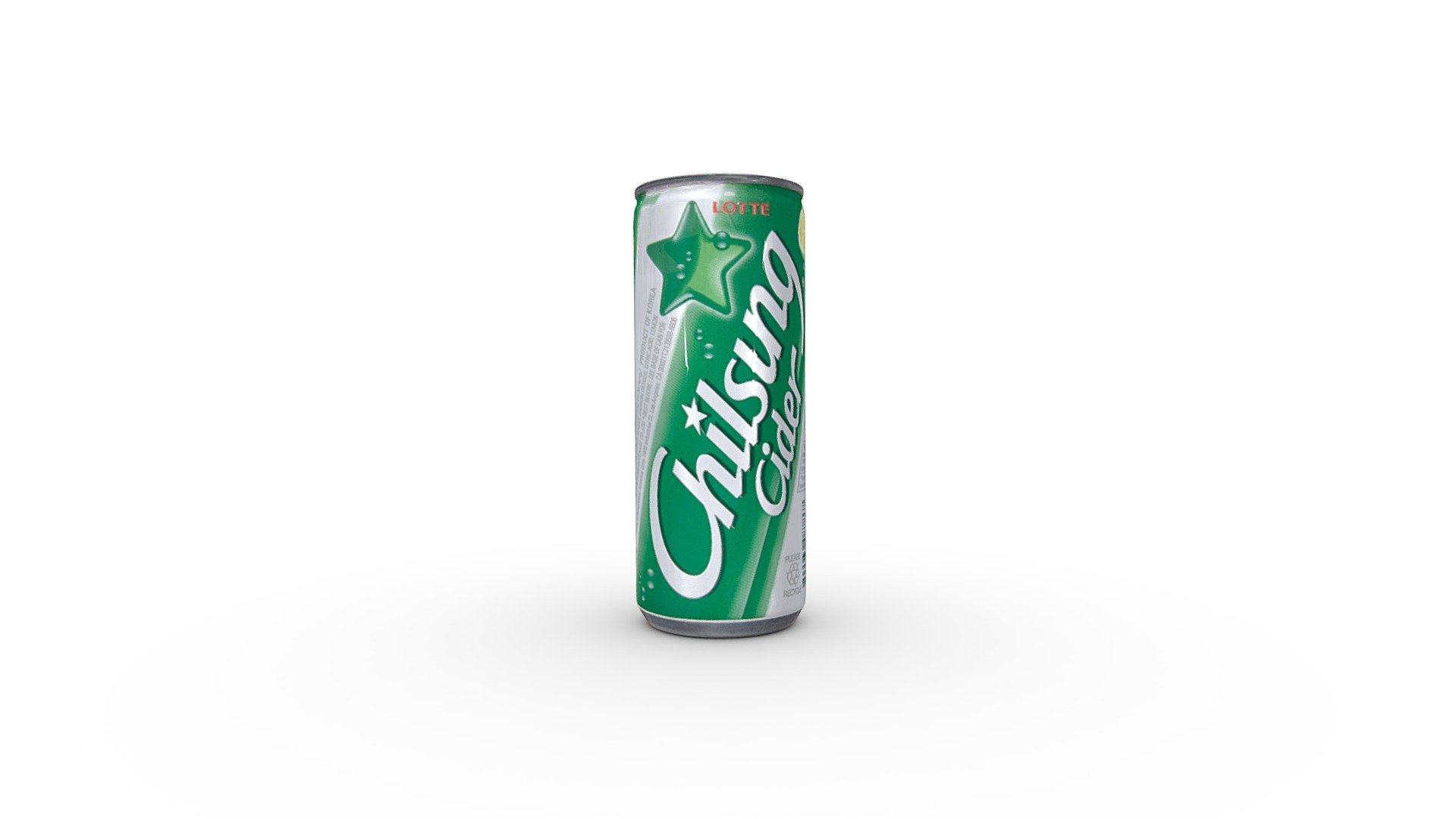 Chilsung Cider Can 3d model