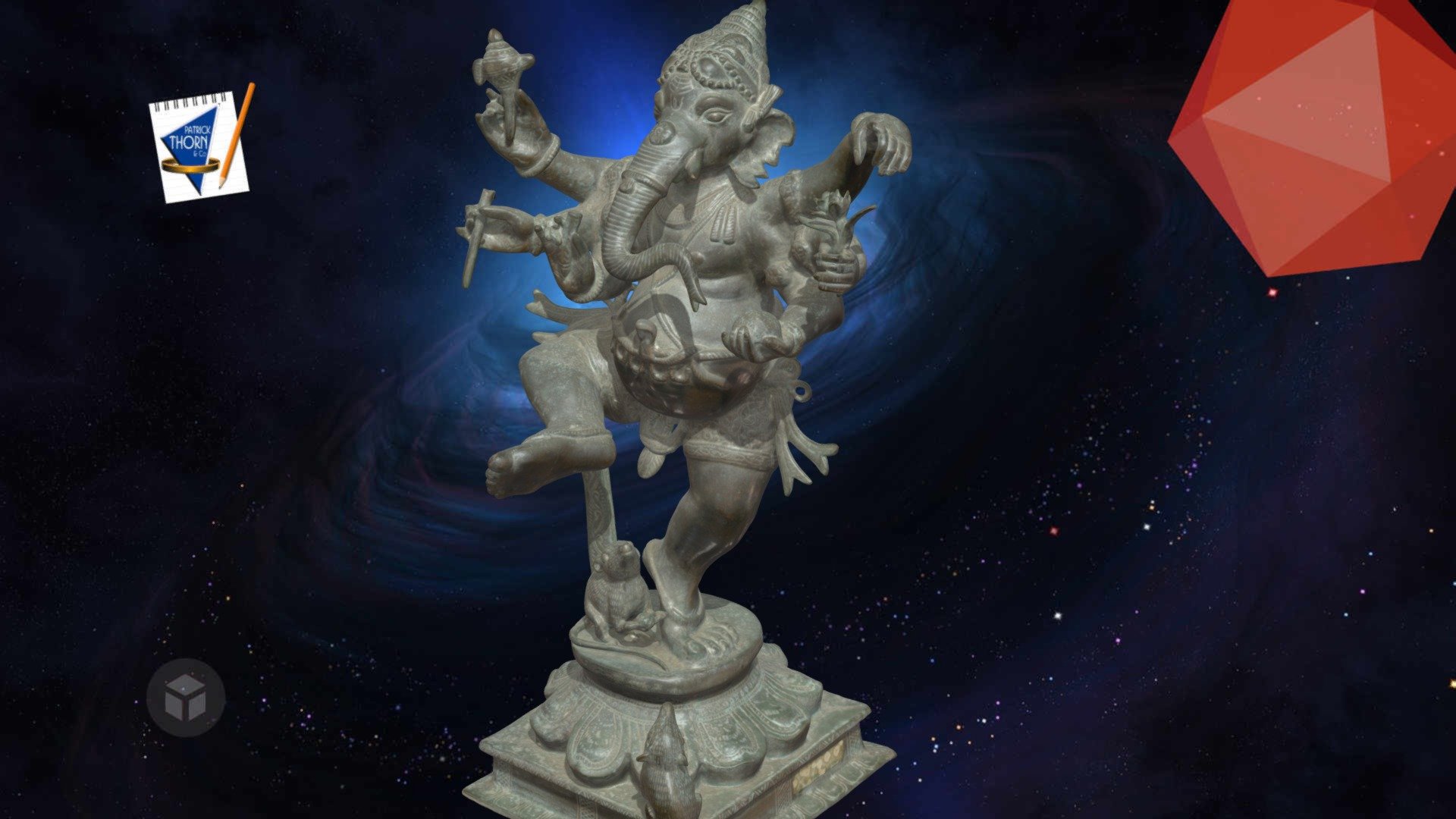 Ganesh God Statue 3d model