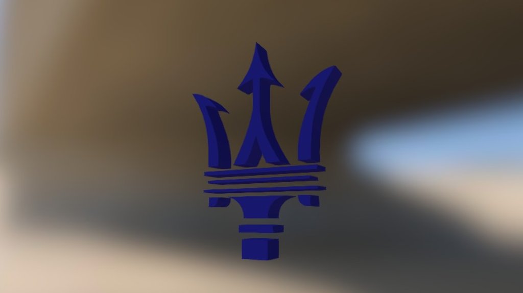 Maserati Logo 3d model