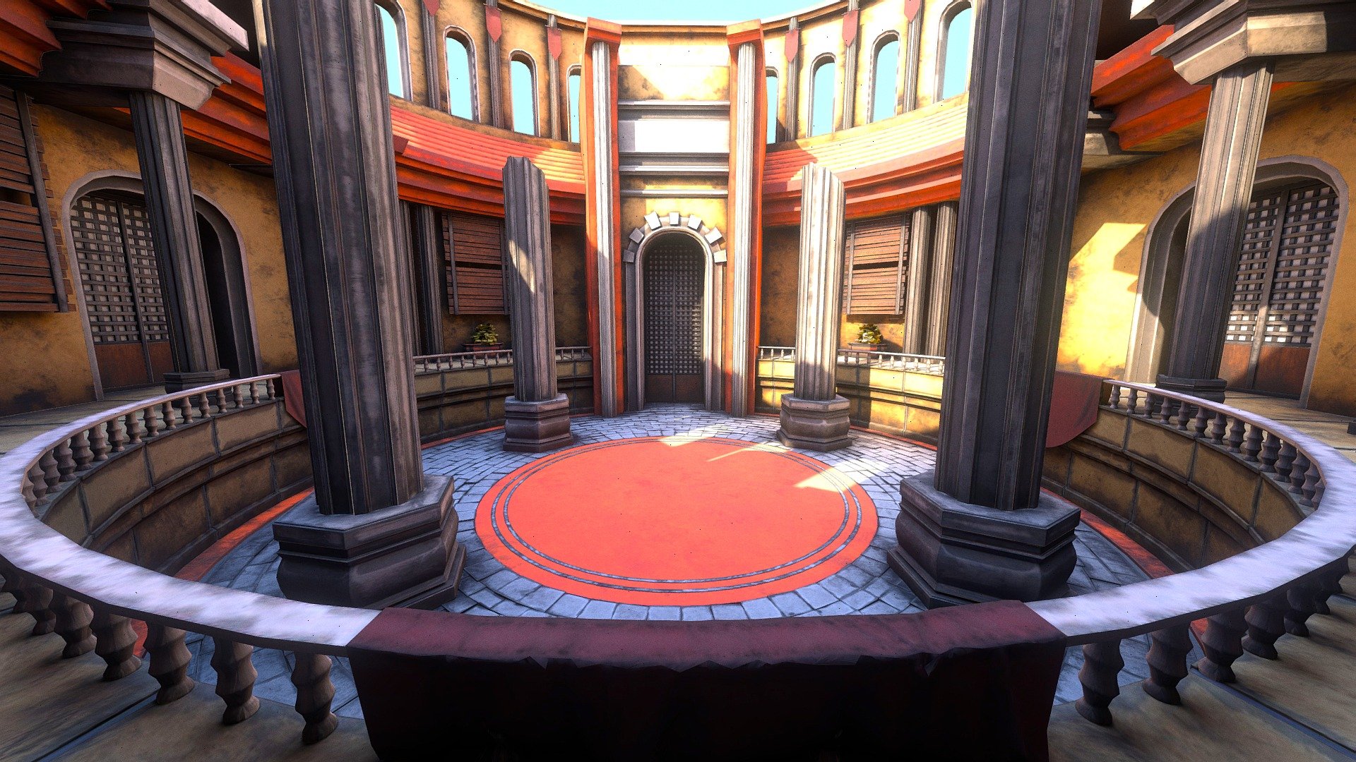 VR Arena 3d model